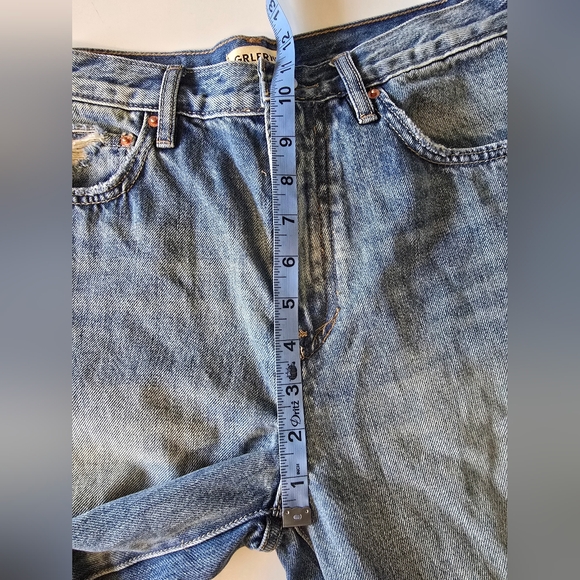 GRLFRND Luna Mid Rise Baggy Wide Leg Jeans Size 24 - Picture 10 of 11